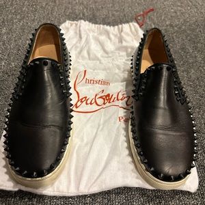 Christian Louboutin spiked loafers